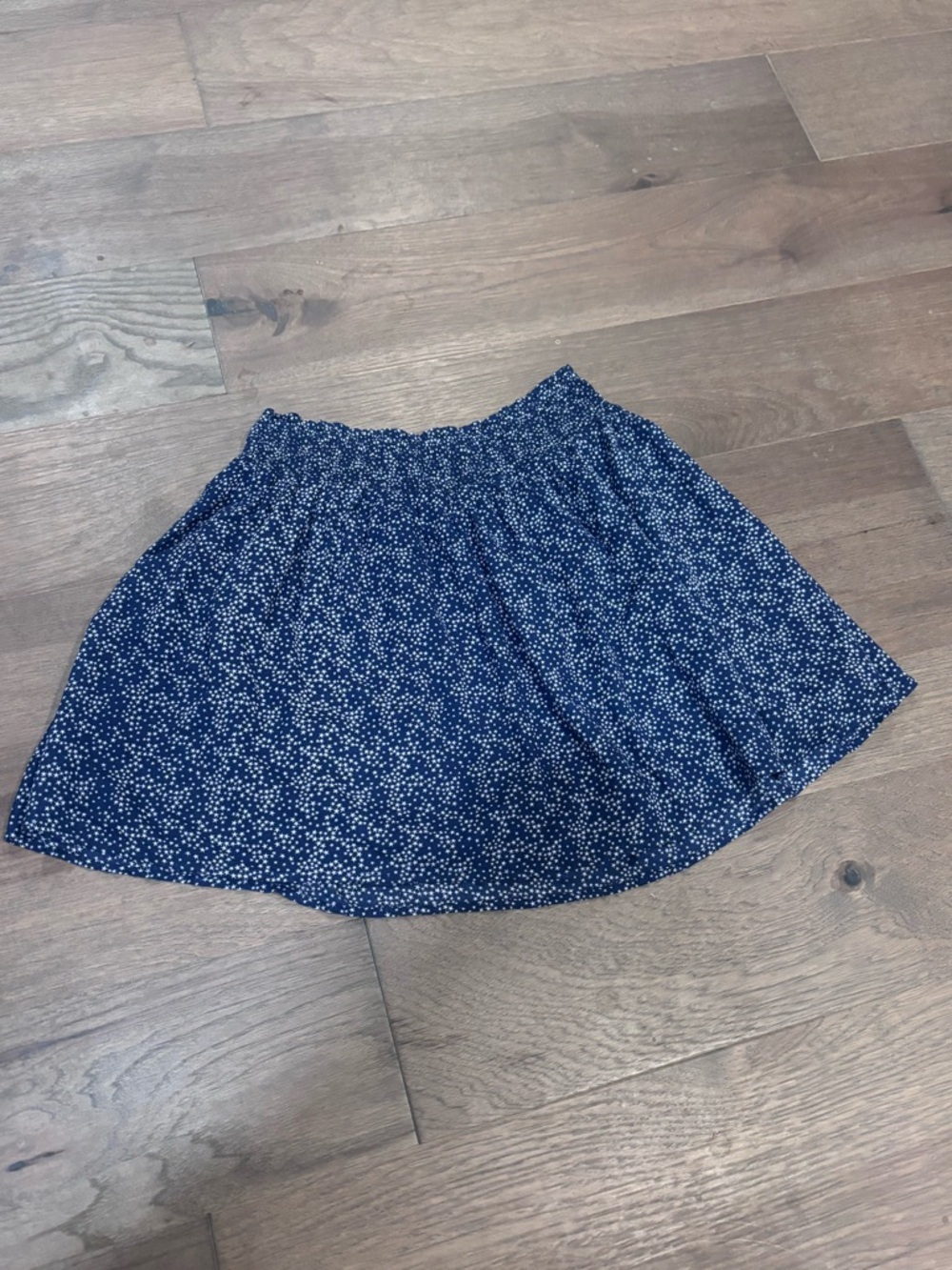 Women’s Old Navy Navy and White Star Polka Dots Size Medium Cotton Skirt